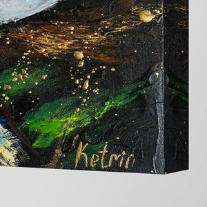 Texturen Gemälde mit Blumen "Pfingstrosen"