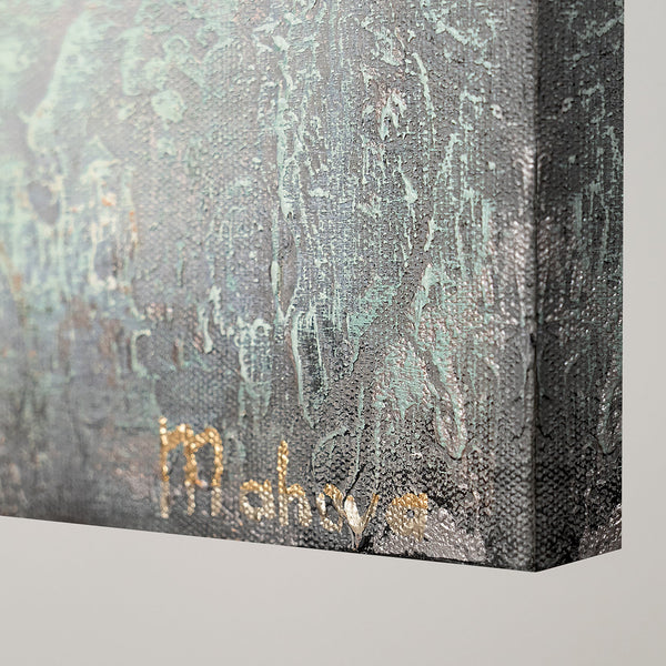 Abstrakte Acrylfarben Landschaftsmalerei "Sonnenenergie"