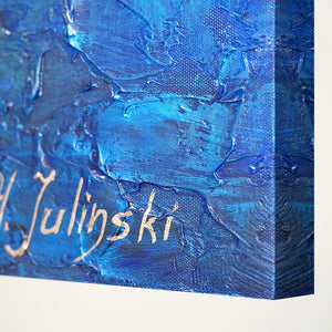 Abstrakte Kunst Malen auf Leinwand "Marine"