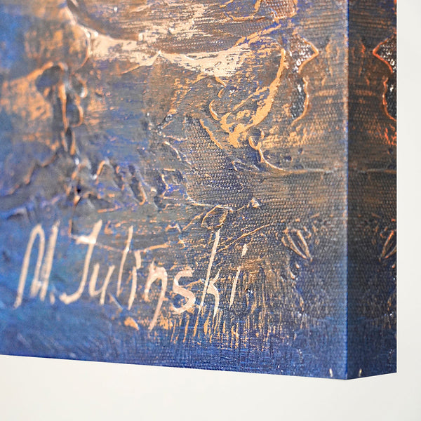 Abstrakte Malerei auf Leinwand "Marine II"