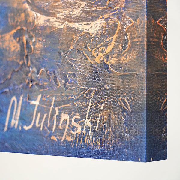 Malen mit Acryl Abstrakte Kunst "Marine II"