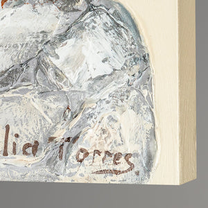 Abstrakt Malen mit Acryl auf Leinwand "Sinfonie"