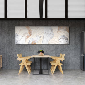 Abstrakt Malen mit Acryl auf Leinwand "Sinfonie"