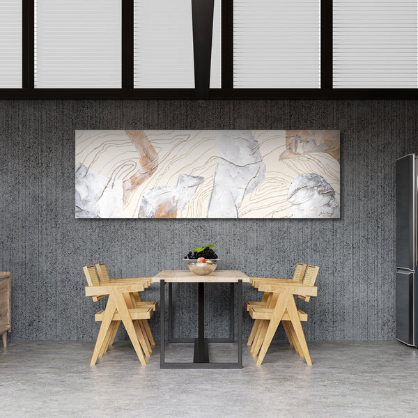 Abstrakt Malen mit Acryl auf Leinwand "Sinfonie"