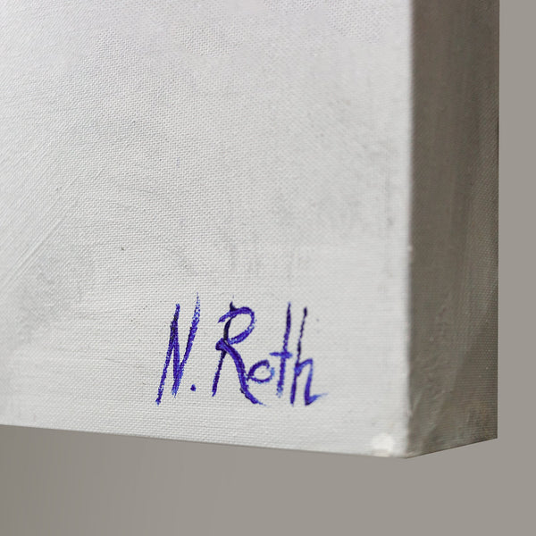 Moderne Abstrakte Kunst: Handgemalte Bilder auf Leinwand "Galaktisch"