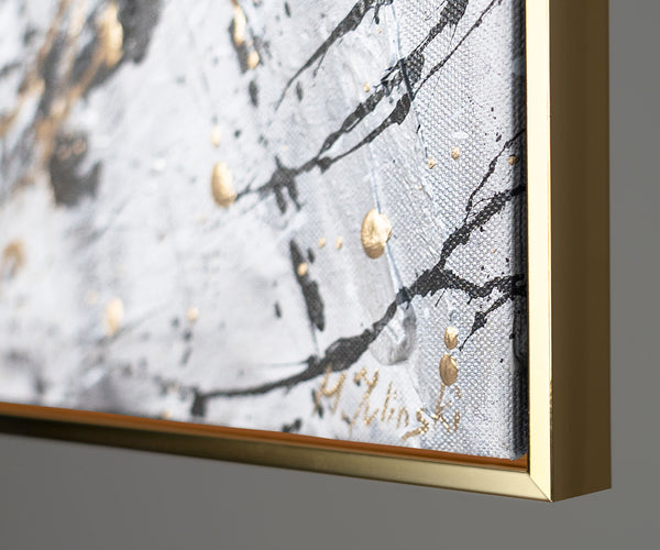 Abstraktes Leinwandbild Figur moderne Wandkunst Interieur