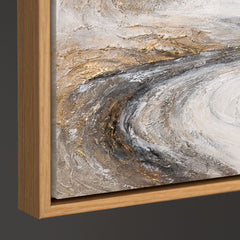 Acrylmalerei gold beige modern