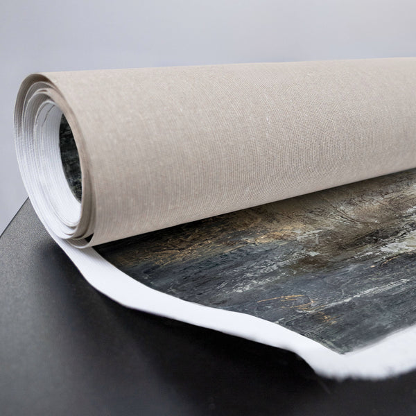 Nahansicht des hochwertigen Baumwollleinwands ohne Rahmen