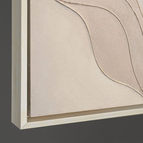 Kantenansicht Leinwandstruktur Naturmotiv