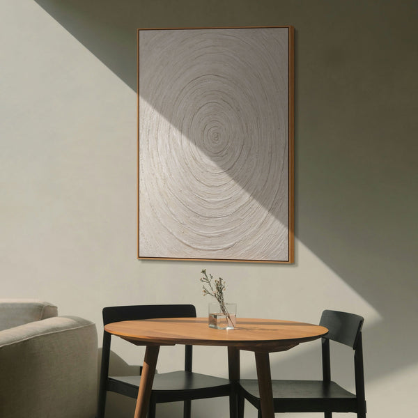 Moderne Wandkunst in Naturfarben