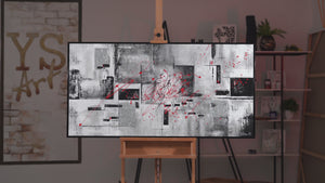 Handgemalte abstrakte kunst bilder "Courage"