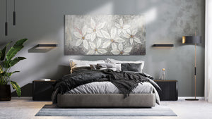 Modern acrylbilder mit struktur "Blumenparadies"