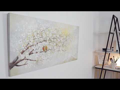 Blumenbilder handgemalte acryl "Sonnenaufgang"