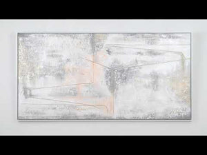 Handgemalte acrylbilder auf leinwand "goldene Schleife"