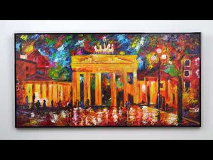 Handgemalte acrylbilder auf leinwand "Brandenburger Tor"