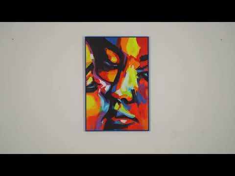 Abstraktes Leinwandbild „Farben der Liebe“ – Farbintensive moderne Kunst mit Struktur