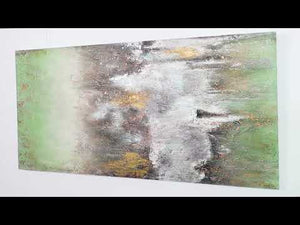 Acryl Bild malen "Ruhe vorm Sturm" für modernes Wohnzimmer