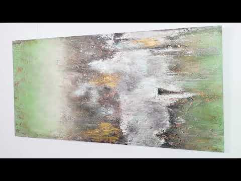 Acryl Bild malen "Ruhe vorm Sturm" für modernes Wohnzimmer