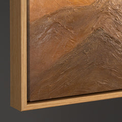 Reliefdetail Acrylmalerei Landschaft