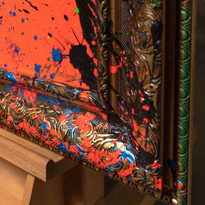 Street Art Stil Strukturmalerei