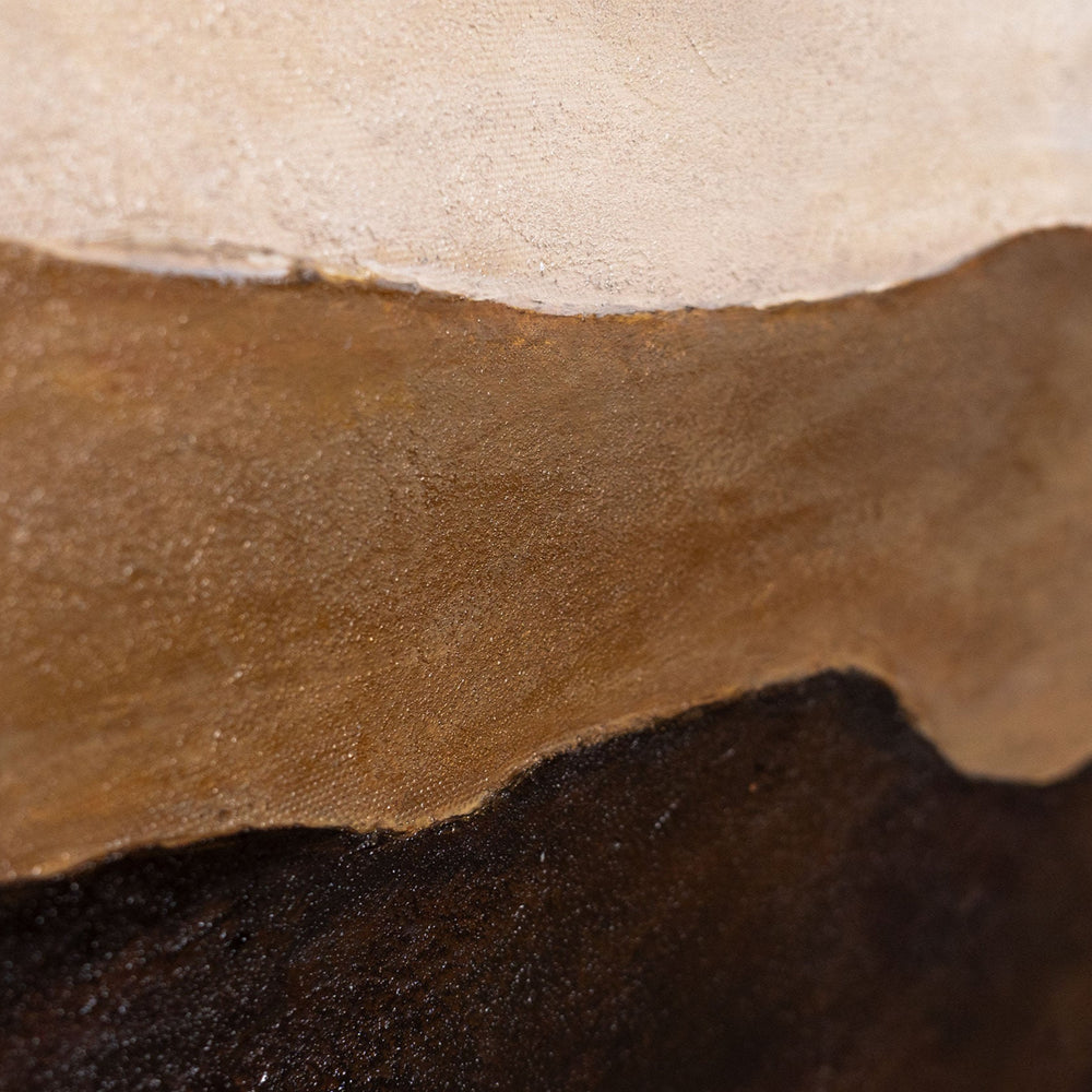 Abstraktes Leinwandbild Landschaft Braun