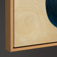 Texturmalerei Blau Acryl Handarbeit